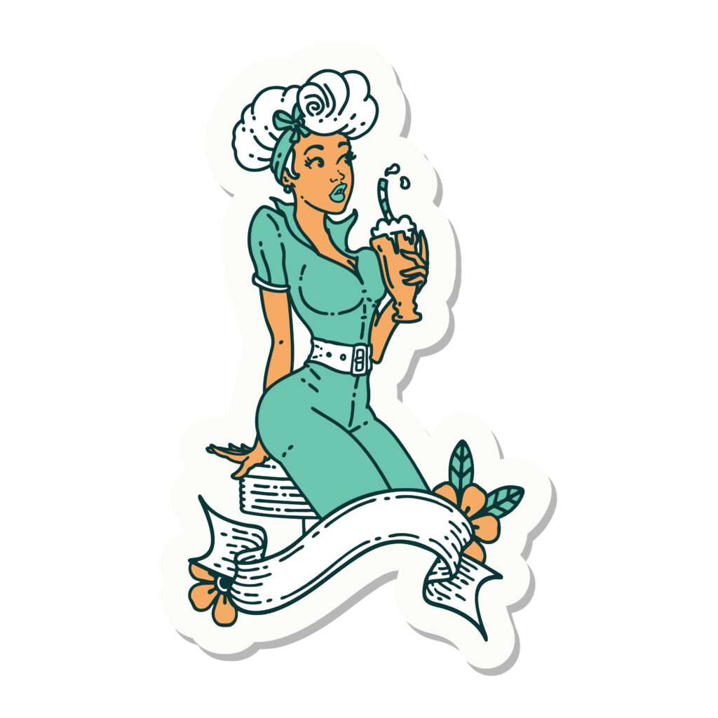 lady sticker