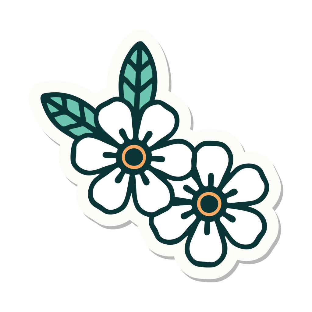 flower sticker