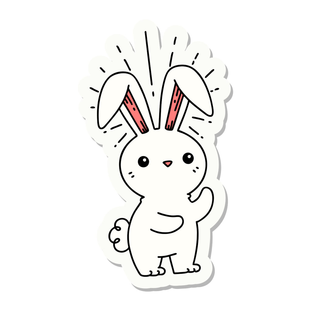 bunny sticker